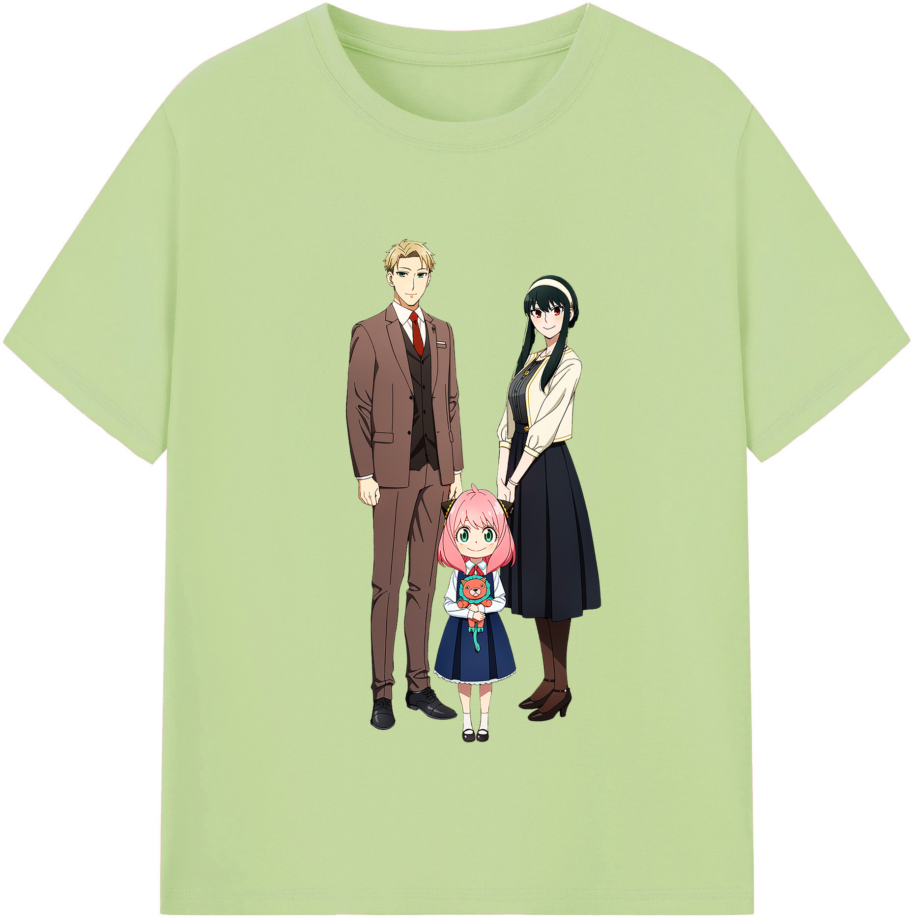（画像用） SPY×FAMILY间谍家家酒 綿100％半袖Tシャツ（フロントプリント）